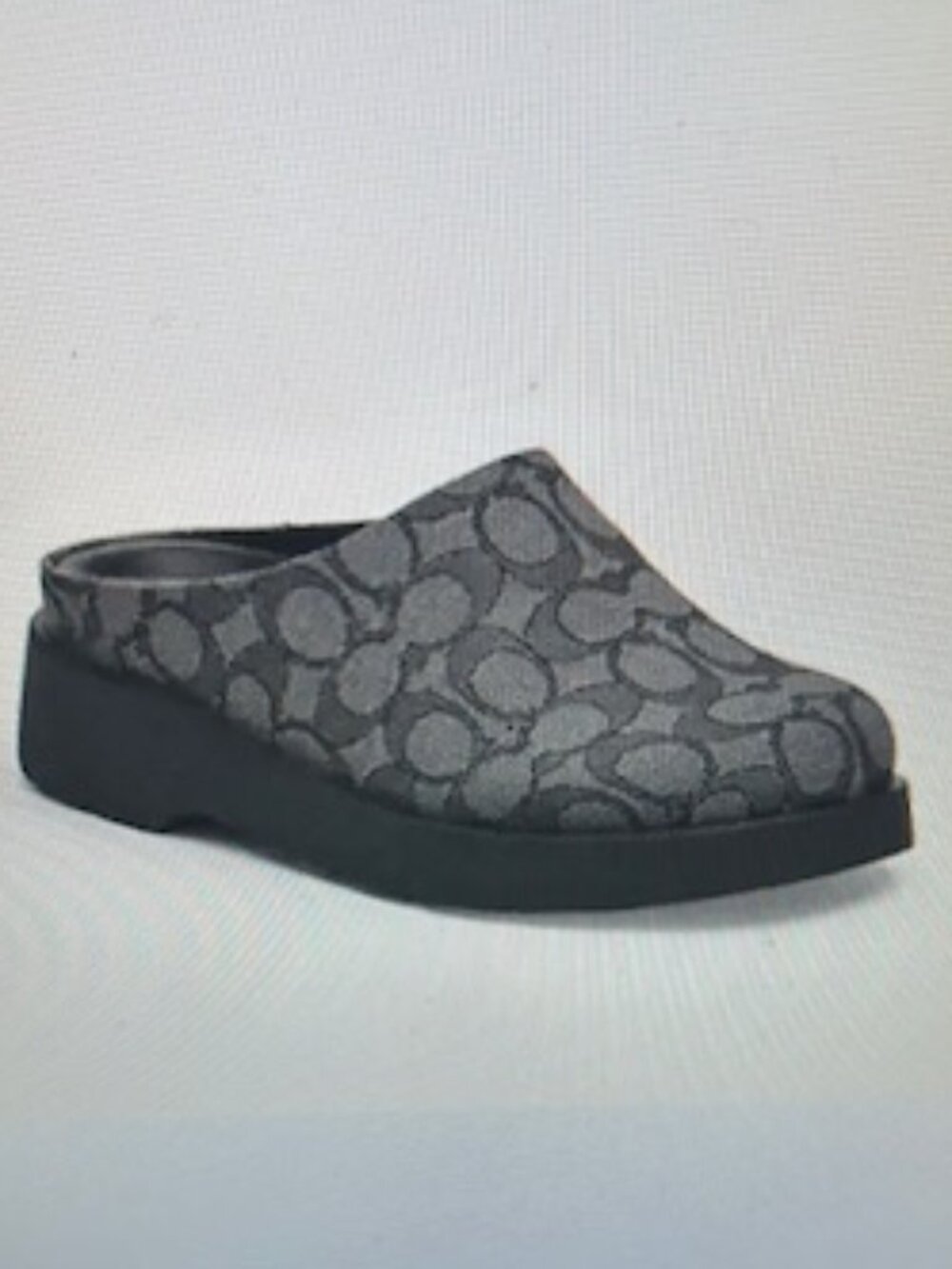 Coach Black/Charcoal COH Link Mule In Signature Jacquard - Picture 11 of 12